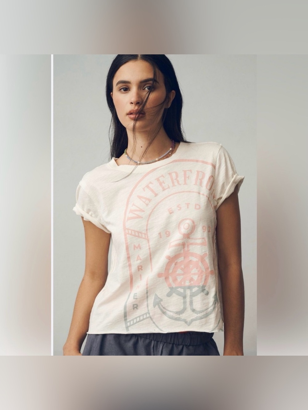 Maeve/Anthropologie
Waterfront Graphic Tee in Ivory
Size xxs - Picture 1 of 5